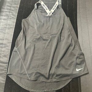 Nike Elastika Cross Over Logo Strap Tank - Women’s Large
